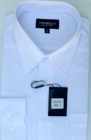 Camisa branca manga comprida passa fácil