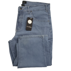 Calça Pierre Cardin jeans azul claro