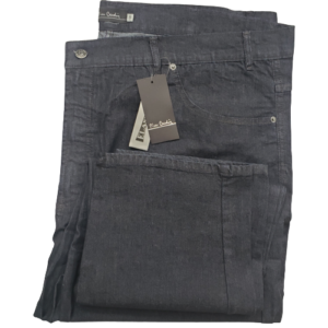 Calça Pierre Cardin plus size jeans azul noite com elastano