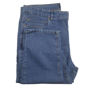fabrica de roupas plus size Calça jeans extra grande azul claro