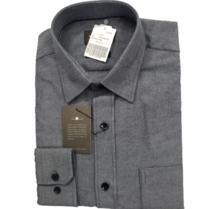 Camisa de flanela cinza escura