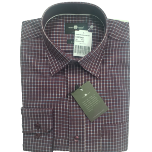 Camisa de flanela xadrez vinho