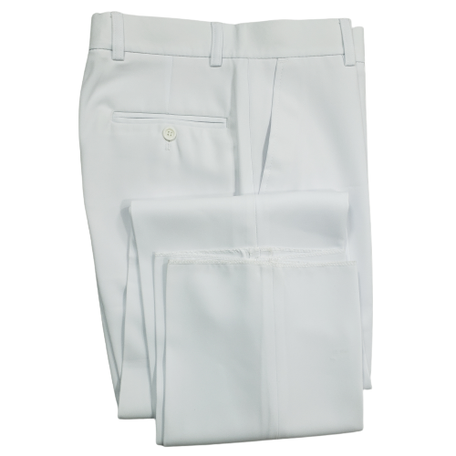 Calça branca masculina de gabardine, Ref: 1385-GB 2 Calça branca masculina de gabardine