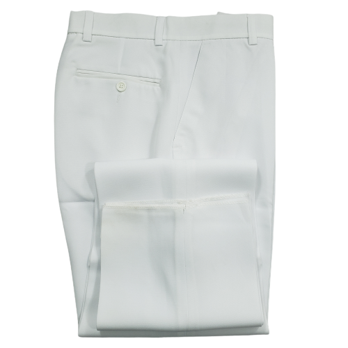 Calça branca masculina em tecido oxford, Ref: 1385OX 2 Calça branca masculina em tecido oxford
