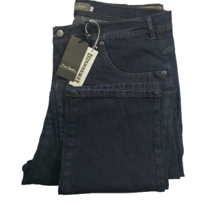 Calça Pierre Cardin plus size jeans azul escuro de algodão