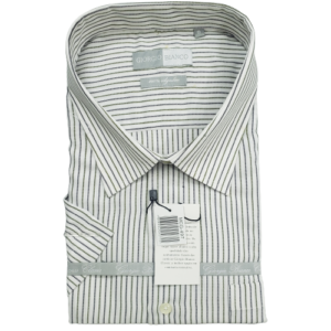 Camisa manga curta prata passa fácil