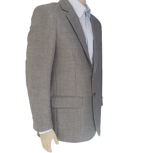 Blazer masculino cinza claro de lã tweed, ref 1157-CC 4 Blazer masculino cinza claro de lã tweed, ref 1157-CC - Imagem 4