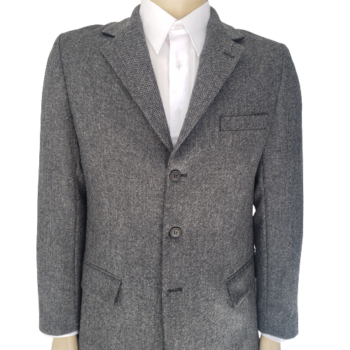 Blazer masculino de lã tweed cinza, ref 1157-C 3 Blazer masculino de lã tweed cinza, ref 1157-C - Imagem 3