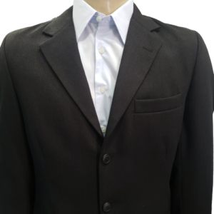 Blazer masculino preto de poli viscose tradicional