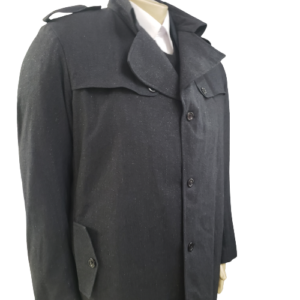 Casaco masculino Extra Grande preto da coleção plus size