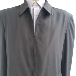 Jaqueta masculina plus size cinza