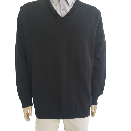 Blusa de frio plus size preta de lã antialérgica, ref 1530-pt 3 Blusa de frio plus size preta de lã antialérgica, ref 1530-pt - Imagem 3