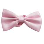 Gravata borboleta rosa de poliéster