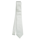 Gravata branca Jacquard de seda
