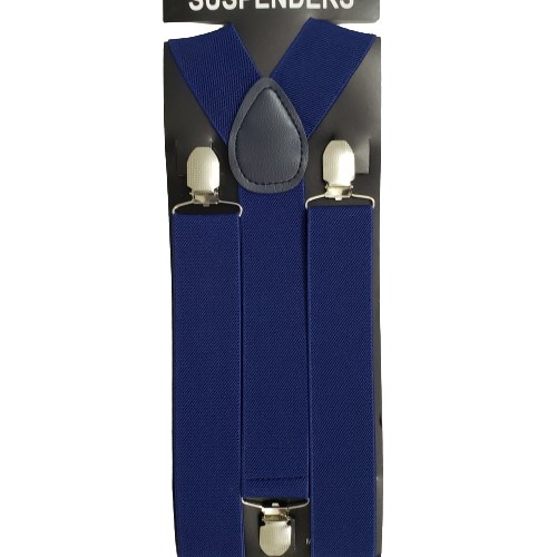 Suspensório azul reforçado tamanho ajustável, Ref. 99953-PRA 1 Suspensório azul masculino