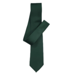 Gravata verde de cetim de seda