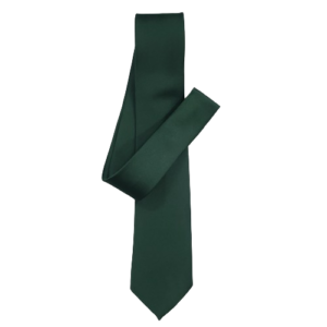 Gravata verde de cetim de seda