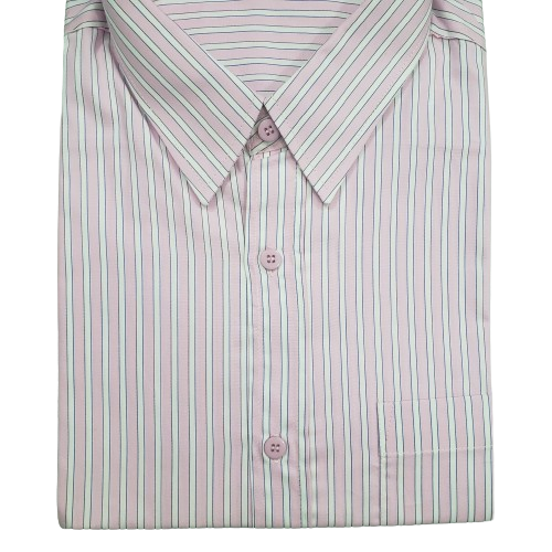 Camisa rosa plus size manga curta - 979r - Image 3
