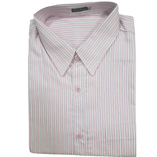Camisa rosa plus size manga curta - 979r 2 Camisa rosa plus size manga curta