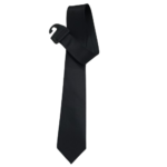 Gravata preta lisa