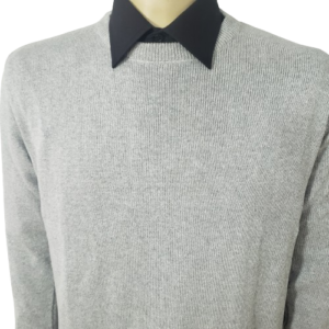 Blusa de frio cinza de algodão