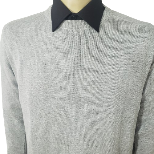 Blusa de frio cinza de algodão