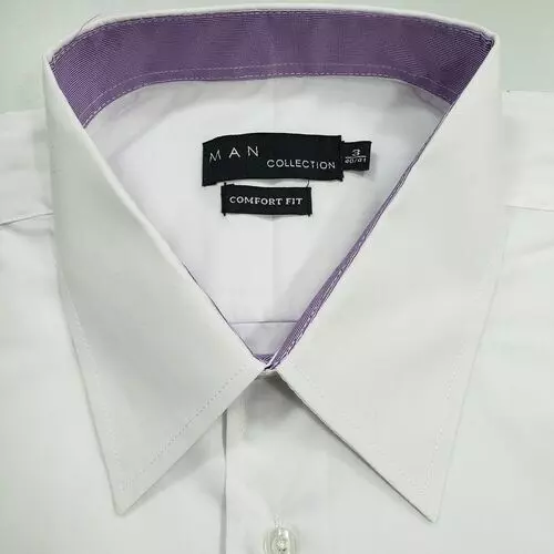 Camisa branca passa fácil manga longa, Ref 891BF 3 Camisa branca passa fácil manga longa, Ref 891BF - Imagem 3