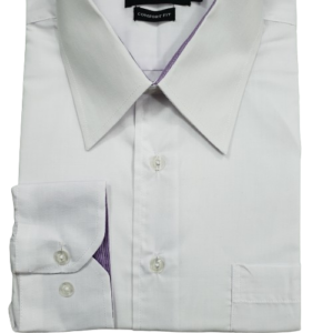 Camisa branca passa fácil manga longa