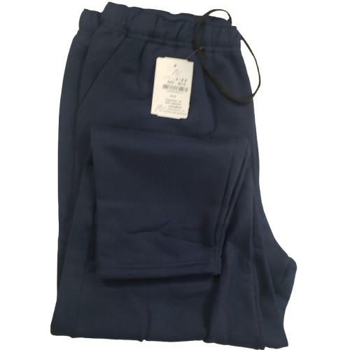 Calça extra grande azul de moletom – 9992MA 2 Calça grande moletom