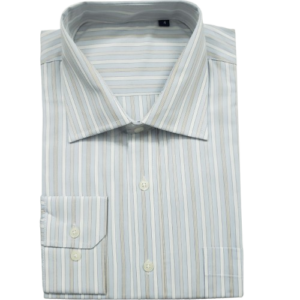 Fredao Moda Masculina | Loja de ternos completa, roupas masculinas sociais, esportes finos de todos tamanhos e plus size 32 Camisa de algodão azul com listras brancas e cinza