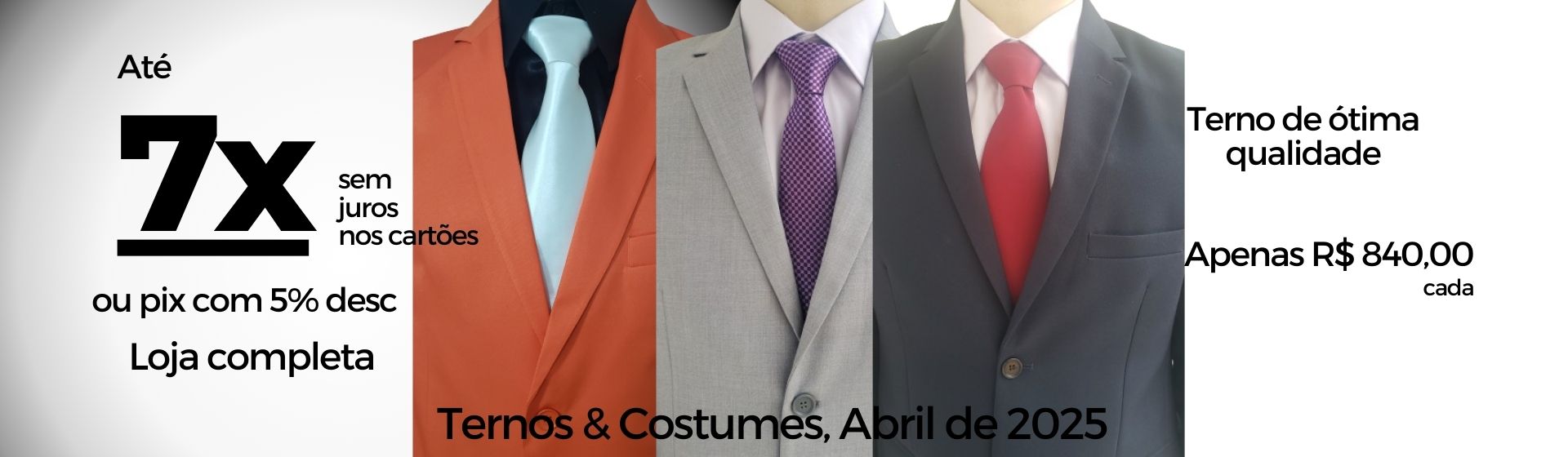 Loja de ternos em promoção - Fredao Moda Masculina