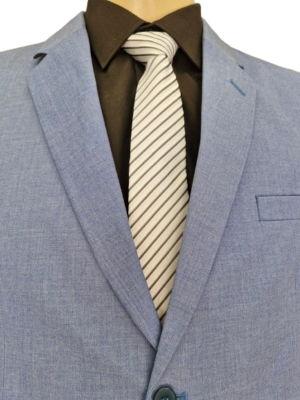 Terno plus size de poli viscose dois botões