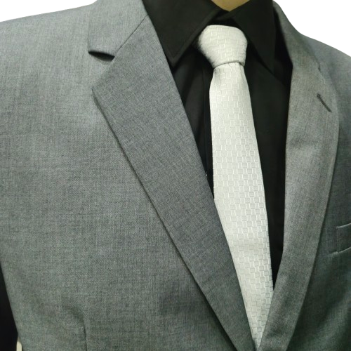 Terno cinza plus size