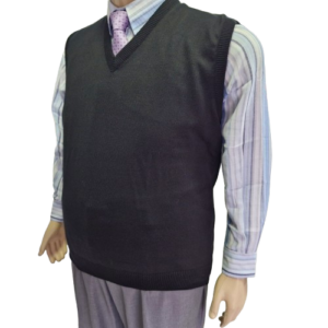 Colete plus size preto de malha especial
