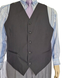 Colete de alfaiataria plus size de gabardine