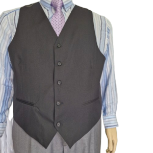 Colete de alfaiataria plus size de gabardine