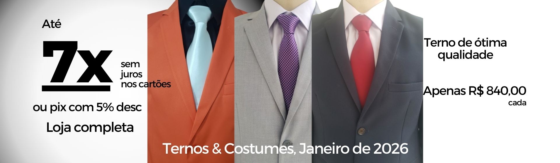 Loja de ternos em promoção - Fredao Moda Masculina