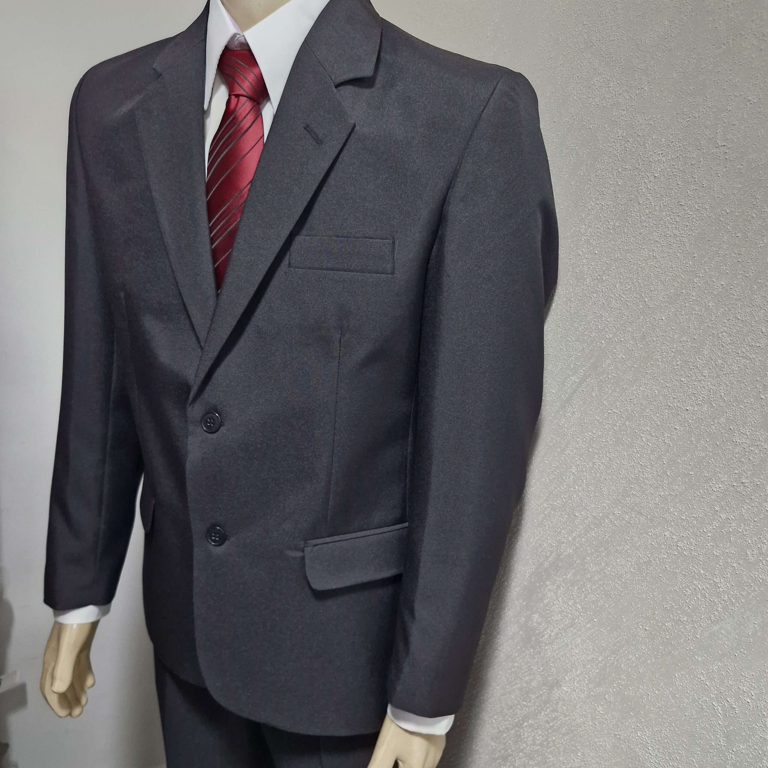 Terno Masculino Preto Microfibra Oxford - 32EP 3 Terno Masculino Preto Microfibra Oxford - 32EP - Imagem 3