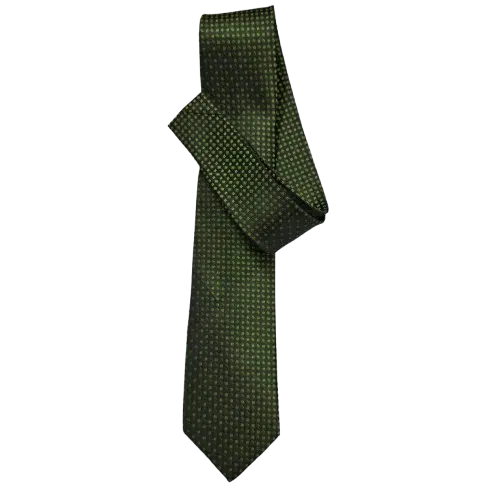 Gravata verde escuro jacquard de seda, ref 1337ve 2 gravata azul